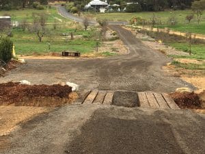 Recycled milled asphalt driveway